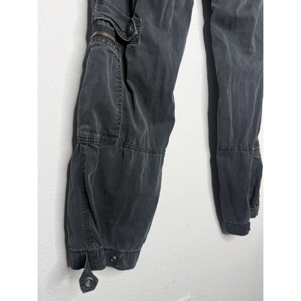 Vintage Polo Ralph Lauren Military Cargo Pants Mens  Charcoal Black Size 34 Flaw
